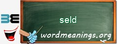 WordMeaning blackboard for seld